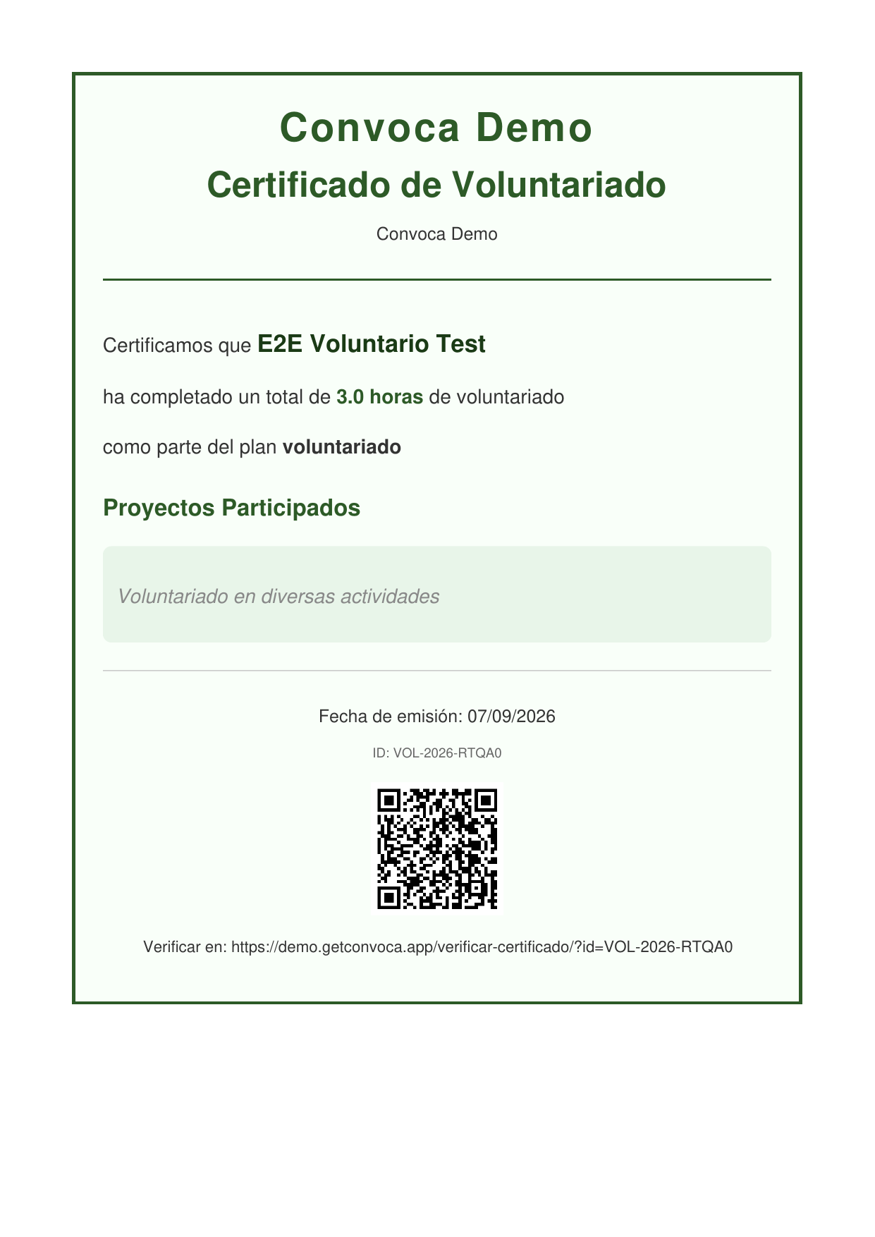 Verificación pública de certificado